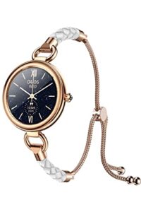 Ladies Smart Watch for Women Full Touchscreen Smartwatch Waterproof Activity Fitness Tracker Calorie Step Counter