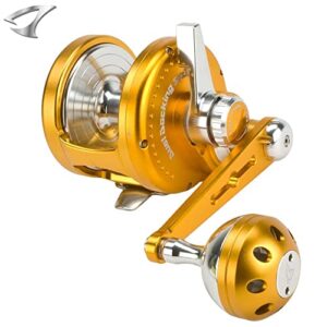 JIGGING MASTER Dual Docking Righthanded Jigging Reel OCEAN DEVIL PE8 GD/SV