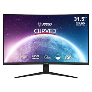 MSI G321CUV Curved 4K Gaming Monitor - 31.5 Inch