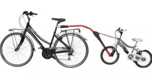 Ammaco Peruzzo Trail Angel Bike Tagalong Towing Bar Folding Coupling Tandem Trailer Red
