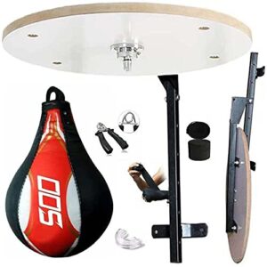 MMA Heavy Duty Boxing Speed Bag Platform Wall Mounted Punching Training Punch Bag Frame Include Swivel Bracket Gym Fitness