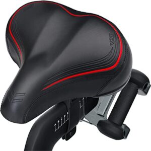 Crostice Wide Bike Seat Compatible with Peloton Bike & Bike Plus