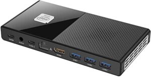 Mini PC Windows 11 Pro Celeron N5105 Small Desktop Computer 8GB LPDDR4 128GB ROM Micro Form Factor PC Support WiFi 6