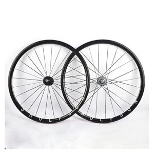 GUANMI 700C Fixed Gear Wheelset With 30mm Rim Plat Spokes High Strength Racing Wheel 20-24H Bearing Hub Single Speed Bike Track Wheels
