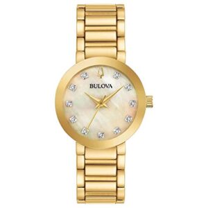 Bulova Women's Analogue Quartz Watch with Stainless Steel Strap 97P133