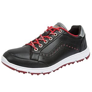Waterproof Golf Shoes for Mens Spikeless Golf Sneakers Wide Fitting Comfortable Lightweigh