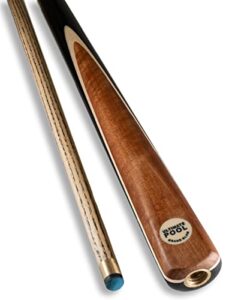 Ultimate Pool "Grand Slam- An elegant ¾ length pool cue featuring a long natural coloured wenge splice with a complimenting sycamore white venee