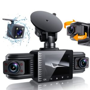 iiwey T1-pro Dash Cam Front and Rear Inside 3 Channel 1080P