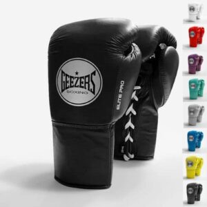Geezers Boxing Elite Pro 2.0 Lace Up Sparring/Training Gloves - Mens