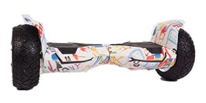 Motion 8.5" All Terrain G2 PRO Graffiti Bluetooth Hoverboard Segway - With Free Carry Case and Remote