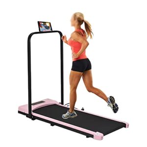 Under Desk Treadmill Foldable with Bluetooth Speaker Remote Control Walking Running Pad Machine Phone Pad Holder LED Display for Home or Office A1F with Holde