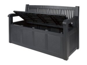Delta Sport Florabest Outdoor Garden Storage Bench Capacity: 280L With a storage compartment for garden tools