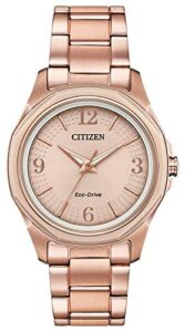 Citizen Eco-Drive Ladies' Pink Gold Tone Bracelet Watch