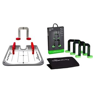 PuttOut Golf Putting Mirror Trainer and Alignment Gate & PuttOUT Pro Putting Gates (3 Gate Sizes and Protective Pouch)