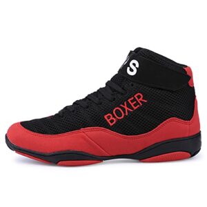 Boxing Shoes Kids Adults Fitness Fighting Boots Mesh Soft Bottom Buffer for Men Women Gym