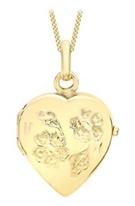 Carissima Gold Women's Rolo Chain with Pendant 9 Carat (375) Gold 46 cm / 18 Inches