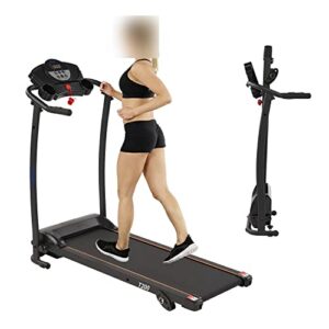 Foldable Treadmill with Incline Bluetooth Speaker Remote Control Cup Holder Heart Rate Sensor Running Machine for Home G353