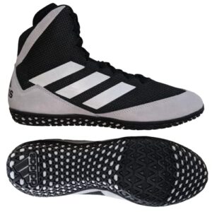Mat Wizard 5 Black/White Wrestling Boot Trainers