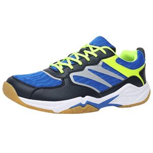 ZHENSI Badminton Shoes Men Women Casual Indoor Court Shoes Lightweight Breathable Soft Bottom Buffe