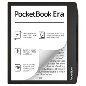 PocketBook E-Book Reader Era 64 GB Memory 17.8 cm (7 Inch) E-Ink Carta 1200 Touchscreen Smartlight Backlight Wi-Fi Bluetooth Sunset Coppe