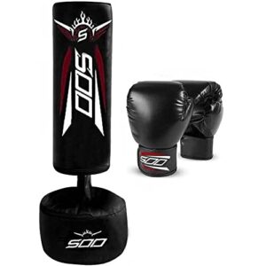 Kid's Free Standing Boxing Punching Bag With Gloves For Martial Arts