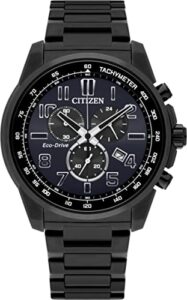 Citizen Eco-Drive Men's Chronograph Black Stainless Steel Watch