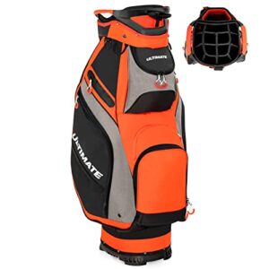 COSTWAY Golf Cart Bag with 14 Way Dividers