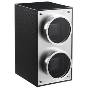 MOZSLY Double Watch Winder for Automatic Watches with Quiet Motor 12 Rotation Mode Setting Piano Painting