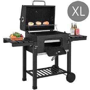 XL BBQ Barbecue Grill Trolley Outdoor Garden Patio Barbecue Heating Smoker