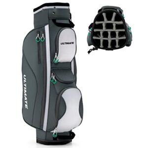 COSTWAY Golf Cart Bag with 14 Way Dividers