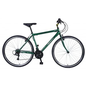 Falcon Urban 700c Wheel Sports Hybrid Trekking Commuter Mens Bike 19 Inch Frame British Racing Gree