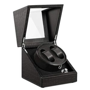 HBselect Automatic Watch Winder with 2 Winders (British Plug Included) 5 Rotation Models