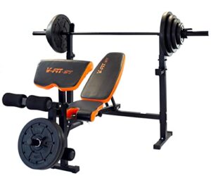 V-fit Olympic Weight Bench & 100kg Olympic Weight Se