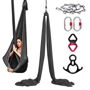 PRIOR FITNESS Aerial Silks - Premium 8.2m Aerial Hammock Silks Set Yoga Swing Aerial Yoga Hammock-Silks Gymnastics for Home