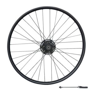 Madspeed7 QR 27.5" (ETRTO 584x20) MTB Mountain Bike Disc Brake REAR Wheel + Shimano 7 Speed Cassette (12-32t) - Taiwan Sealed Bearings (6 Bolt) Disc Hub (Very Smooth Hub)