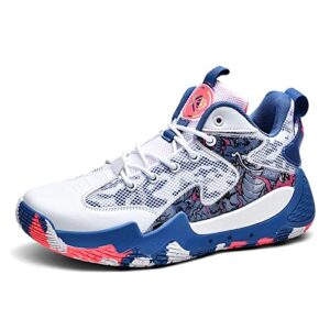 PTYIBO Adult's Basketball Shoes Anti Slip Men Women for Streetball Shoes Sport Shoes