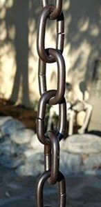 KAM Home RAIN Chain Aluminum ARTWEAR Natural Look with Gutter Adapter for Rain Chain Installation (13 FEET