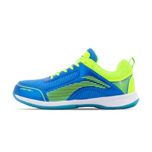 Li-Ning Attack Pro Ii Badminton Shoes (Blue/Lime) Uk 9