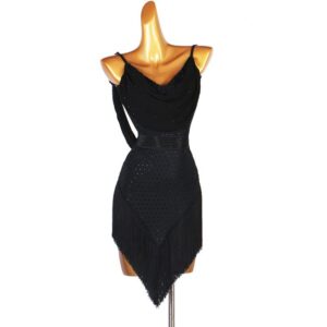 Stafeny Tassel Latin Ballroom Competition Dance Dresses Women's Tango Performance Dance Costumes Salsa Training Dancing Outfi