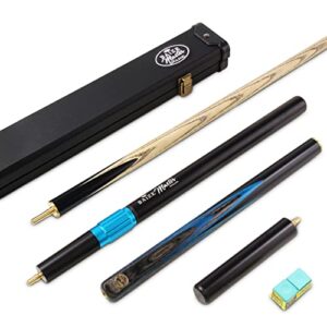 BAIZE MASTER Gold Series EMPEROR SNOOKER CUE SET with 58 Inch Hand Spliced 3/4 Joint Cue 9.5mm Tip