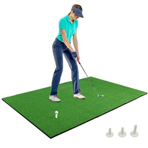 GYMAX 5FT x 3 FT Golf Hitting Mat