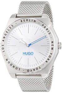 HUGO Unisex-Adult Analogue Quartz Watch with Stainless Steel Strap 1530107