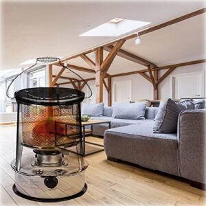 Indoor Paraffin Heater Odourless Oil Integrated Outdoor Kerosene Stove Without Electricity Compact Patio Burner Stainless Steel for Deck Home Camping Christmas Bar Table Restaurant 4.6L 6L