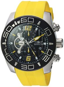 Invicta Men's Pro Diver Stainless Steel Quartz Watch with Silicone Strap