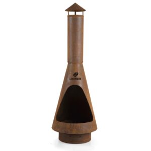 LANDMANN Corten Steel Garden Chiminea