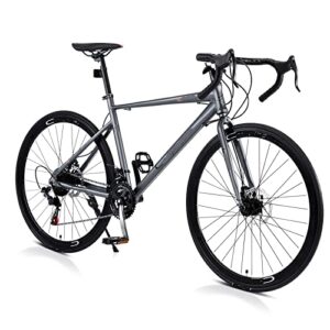 VIIPOO Mountain Bike 21-Speed Aluminum Alloy Frame Road Bike