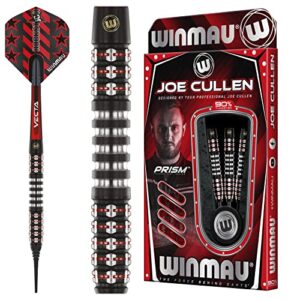WINMAU Joe Cullen Ignition 23 Gram Professional Steeltip Tungsten Darts Set with Flights and Stems (Shafts)