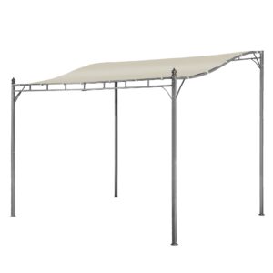 ASOWNSUN Metal Pergola Canopy Wall Gazebo Awning Portable Pergola for Garden Gazebo for Door Porch