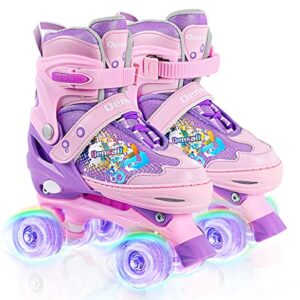 Adjustable Kids Roller Skates for Girls Boys