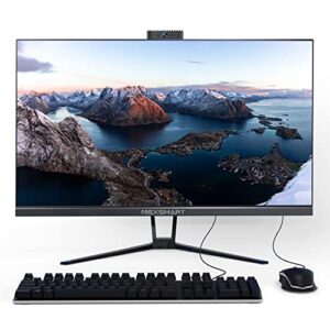 27 Inch All in one PC Desktop Gaming Computer With Lifting Webcam Intel Core i7-4702M Windows 11 8GB RAM 480GB SSD 4-Cores 8-Threads Dual Band WIFI Bluetooth 4.2 Keyboard & Mouse